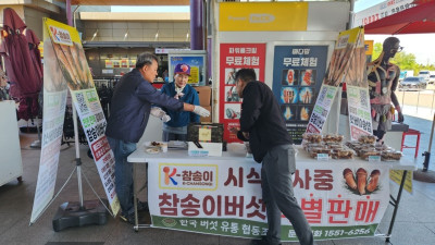 [K-참송이]참송이버섯, 송산휴게소 판매 시작